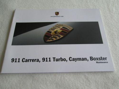 2011 porsche service book 911 carrera 997 turbo s 987 boxster maintenance manual