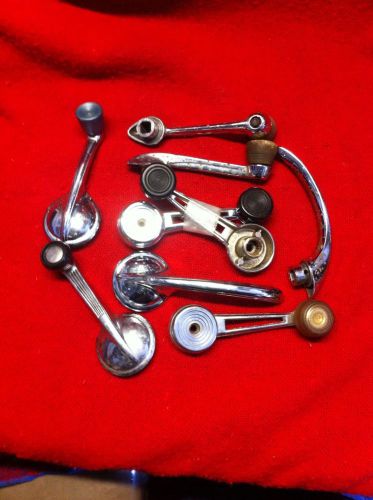 (9) misc. vintage interior window cranks/handle,