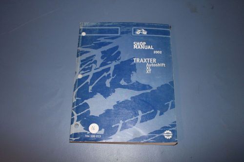 2002 bombardier traxter autoshift xl/xt service shop manual