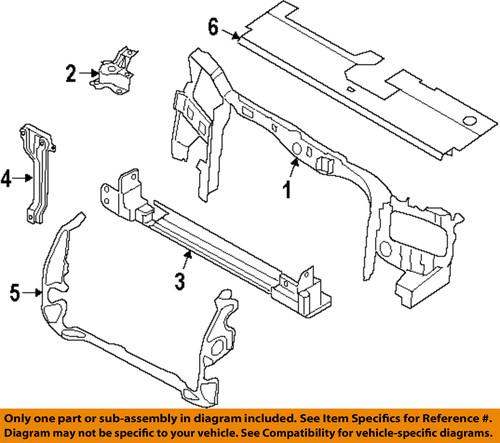 Ford oem 9l8z16c750a radiator support-center support