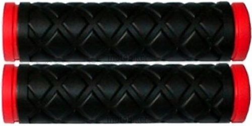 Can-am bombardier atv ds250 ds400 ds450 ds650 red diamond handlebar gel grips