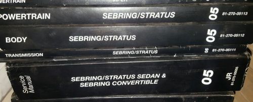 2005 dodge stratus/ chrysler sebring service manuals