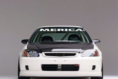 Merica windshield banner decal sticker, choice of size &amp; color