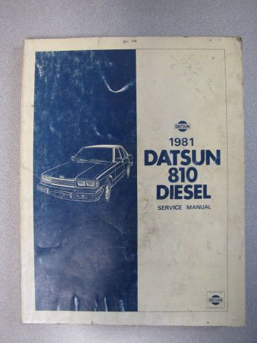 1981 datsun 810 diesel service manual