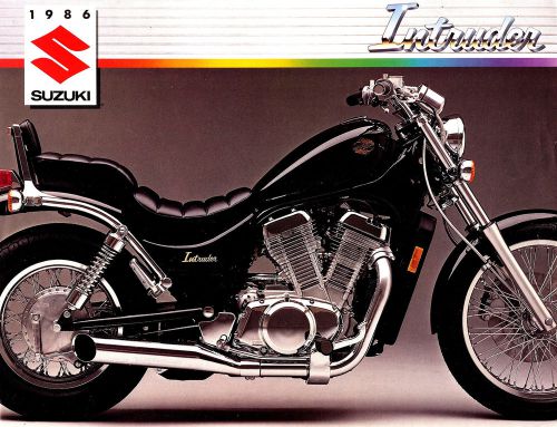 1986 suzuki intruder 700 motorcycle brochure -suzuki intruder 700