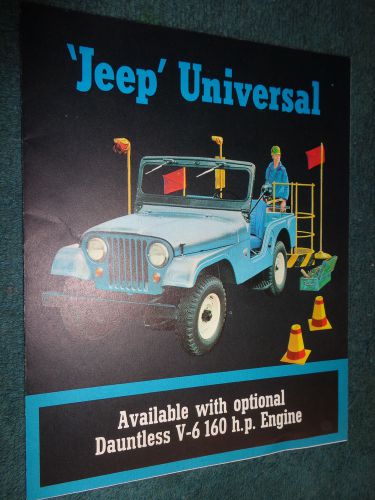 1965 jeep universal cj sales brochure original dealership piece