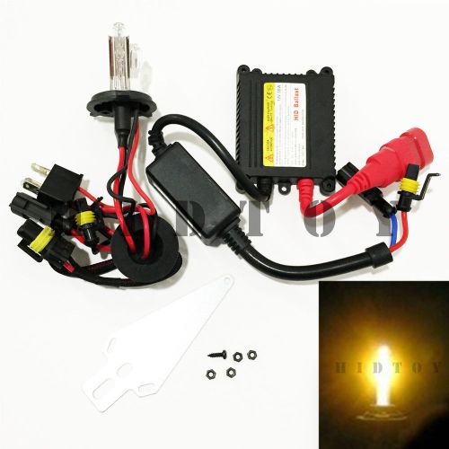 9003/hb2 h4 3000k super yellow light lamp xenon hid ac slim kit (1pc) #ht2 bike