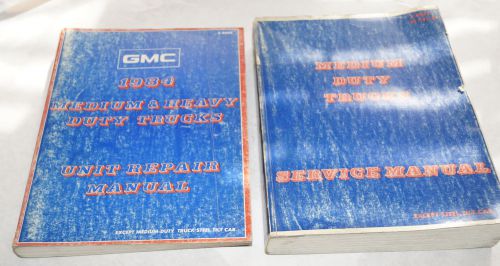 1984 gmc medium duty truck factory service shop manual + overhaul book