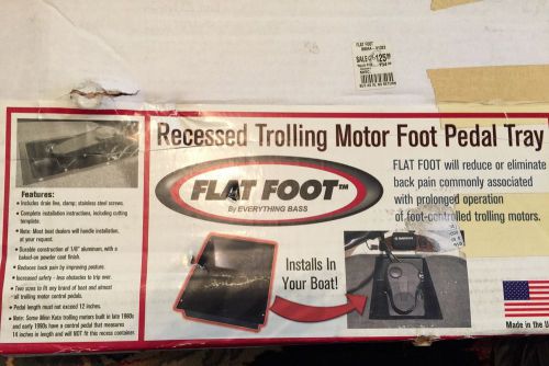 Minn kota mi02 flat foot recessed trolling motor foot pedal tray