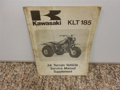 Manual kawasaki klt 185 all terrain vehicle service manual supplement c6
