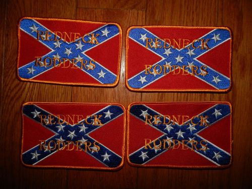 Redneck rodders patch - 3&#039; x 5&#039; - sew in hot rod emblem