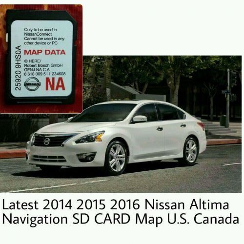 Latest 2014 2015 2016 nissan altima navigation sd card map u.s. canada