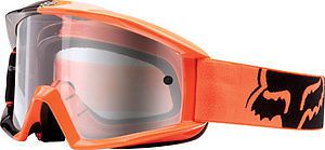 Fox racing main 2015 mx/offroad 180 race goggles orange/clear lens