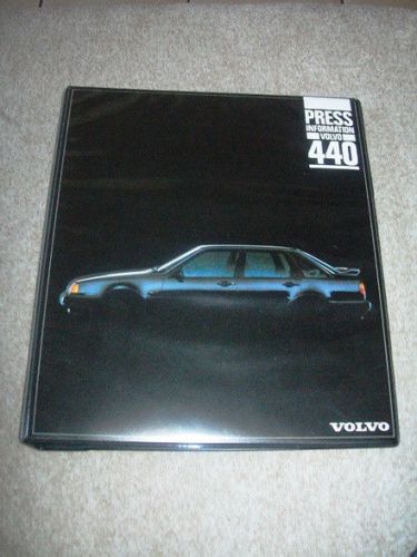 Rare press info volvo 440 all range photos and diapositives in german