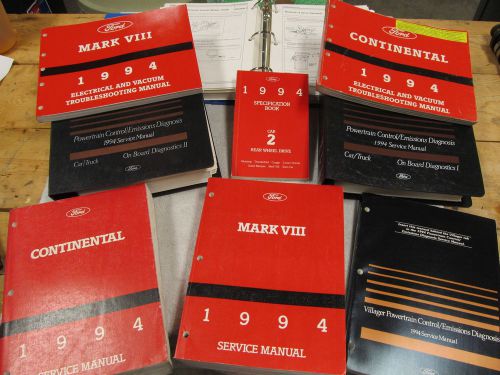1994 ford and lincoln mercury shop manuals
