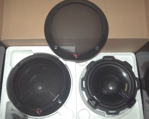New rockford fosgate power t152 5.25&#034; 2-way speakers + 5 1/4&#034; - 5x7 6x9 adapters