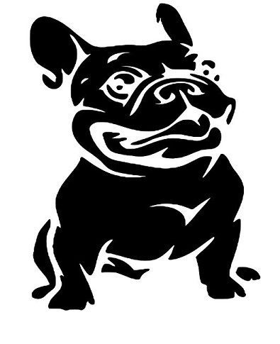 French bulldog vinyl decal
