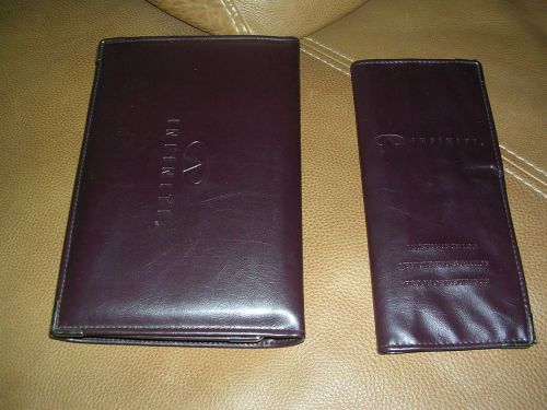 2001 infiniti i30 owners manual customer care maintenance log leather case clean