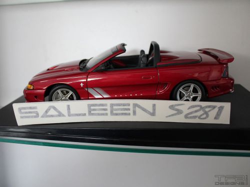 Mustang decal s281 &amp; lettering heavy duty durable s281 saleen 5.0 x1