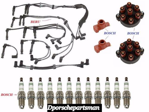 Porsche 911 carrera ignition kit (caps,rotors,spark plugs &amp; wire set)    new #ns