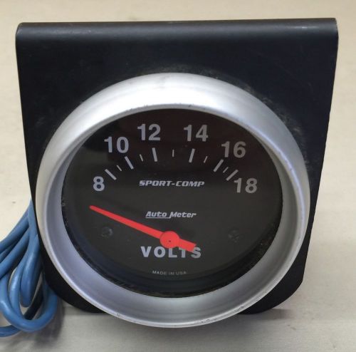 Auto meter sport-comp 3592 volt gauge with bracket