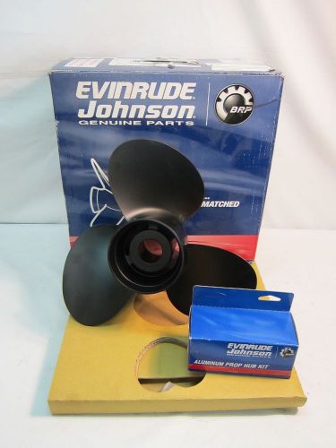 New genuine oem omc evinrude 765181 0765181 propeller 13-3/4x13 13.74 w/ hub kit