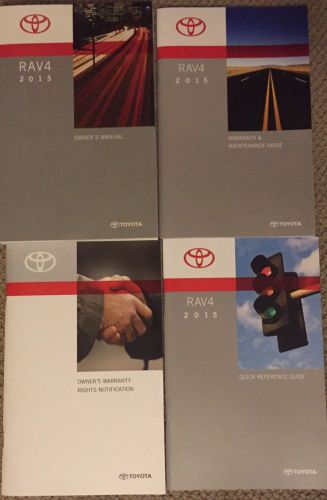 2015 toyota rav4 owners manual, complete set. free shipping