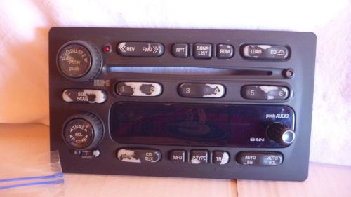 03 04 05 chevrolet gmc cadillac isuzu 6 cd radio face plate 15184355
