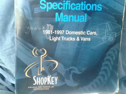 Snap-on shopkey technical manual sensor location &amp; specs 450+ pages repair book