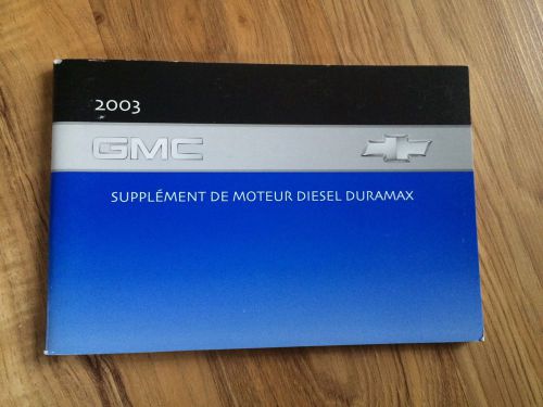 2003 gmc french owner&#039;s manual