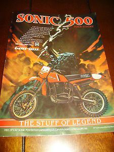 1982 can am sonic 500 - the stuff of legend - ***original ad***