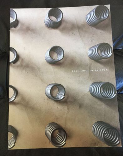 2003 lincoln aviator suv original dealer sales brochure catalog