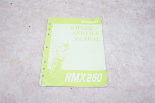1997 97 suzuki rmx250 rmx 250 owners service manual