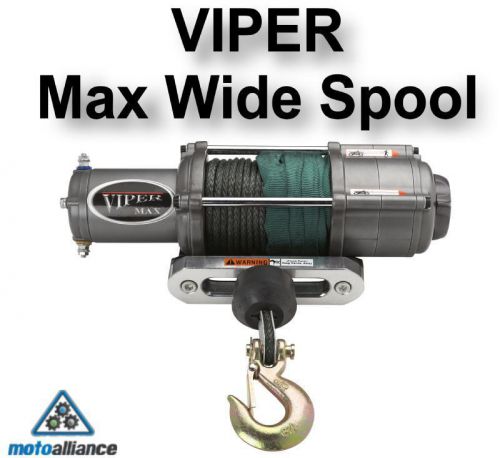 Viper max 4000lb winch &amp; mount with 65&#039; of amsteel-blue® for can-am maverick