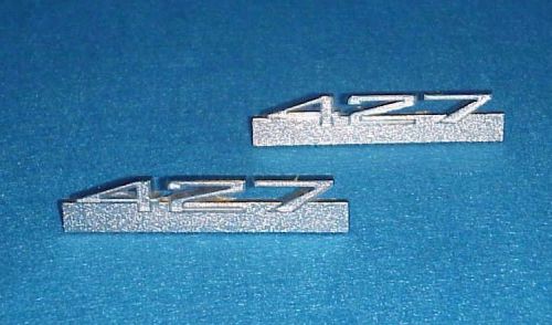 New 1969 69 camaro 427 cowl hood emblem badge nameplate pair copo yenko