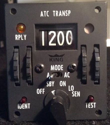 King radio control atc transponder kfs570 aviation aircraft indicator ham amp