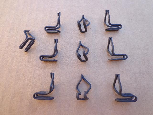 10 trim panel fasteners! -fits all 1967-1968 ford/chrysler/dodge/plymouth 61-93a