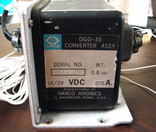Avionics narco dg0-10 vor converter comes with connectors