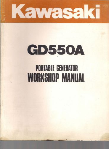 Kawasaki workshop manual for gd550a generator
