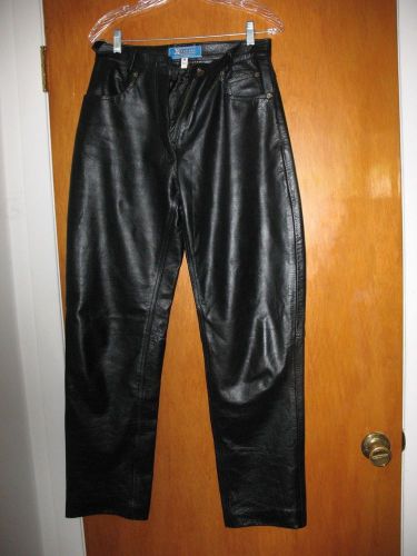 Ladies black leather xelement motorcycle pants - get ready 4 chilly weather