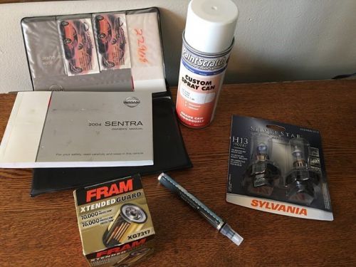 2004 nissan sentra manual and touch up kit paint light bulbs