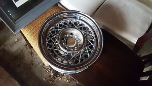 Cadi / cadillac wire wheel ** 5 bolt ** 15x6 / 15 x 6 dish = 3.63