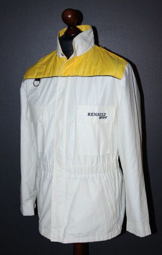 Vintage renault sport racing rider team issue jacket size m 80&#039;s