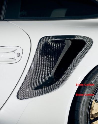 Carbon fiber side air scoop intake gt2 rs style for porsche 997