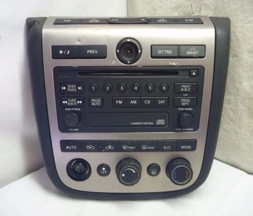 05 nissan murano radio cd control panel &amp; climate climate 28395-cb800 cy8800