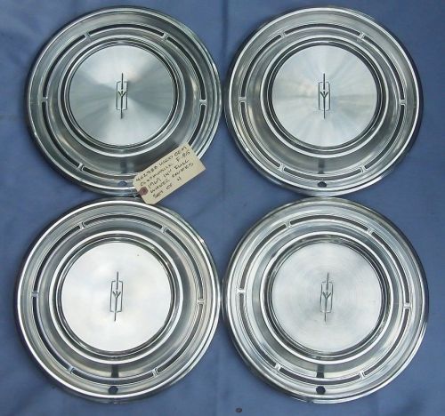 402388 used oem 1969 oldsmobile f-85 stainless 14&#034; full wheel covers