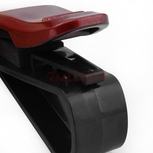 New Red Car Vehicle Sun Visor Eyeglasses Sunglasses Holder Clip Ticket Card Clip, US $3.09, image 5