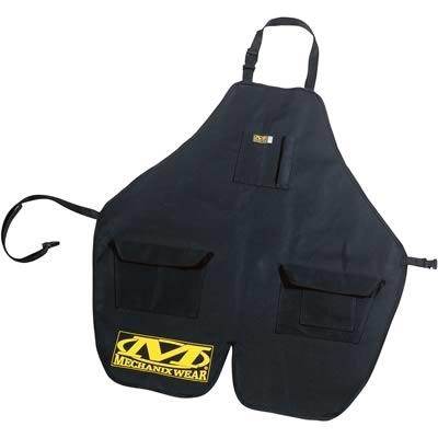 Mechanix wear mg-05-600  adjustable black shop aprons w/  pockets -