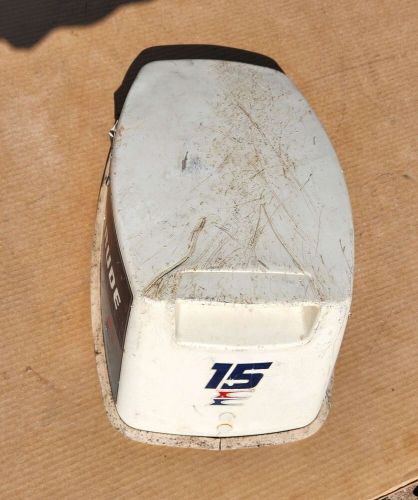 1976 evinrude johnson upper engine cover cowl cowling hood 9.9 hp 15 hp