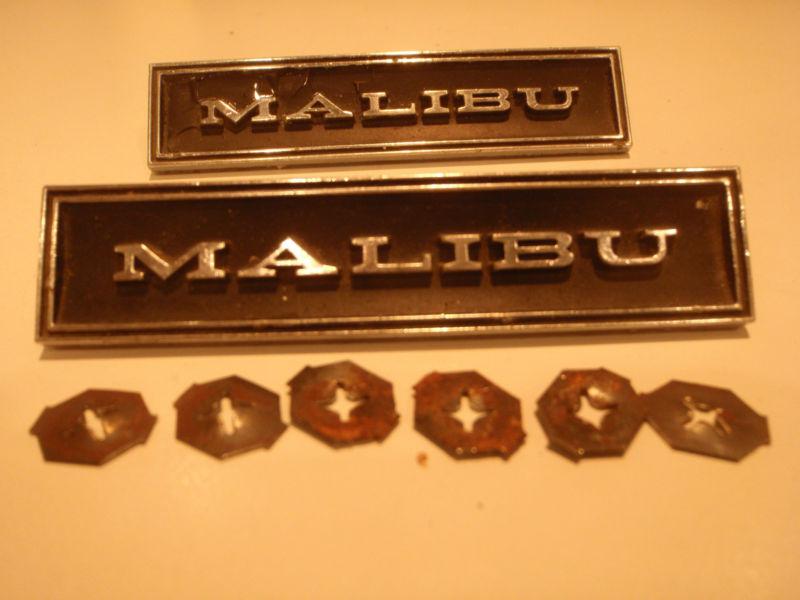 Chevelle malibu el camino inner door panel emblems 1968-1972 68 69 70 71 72